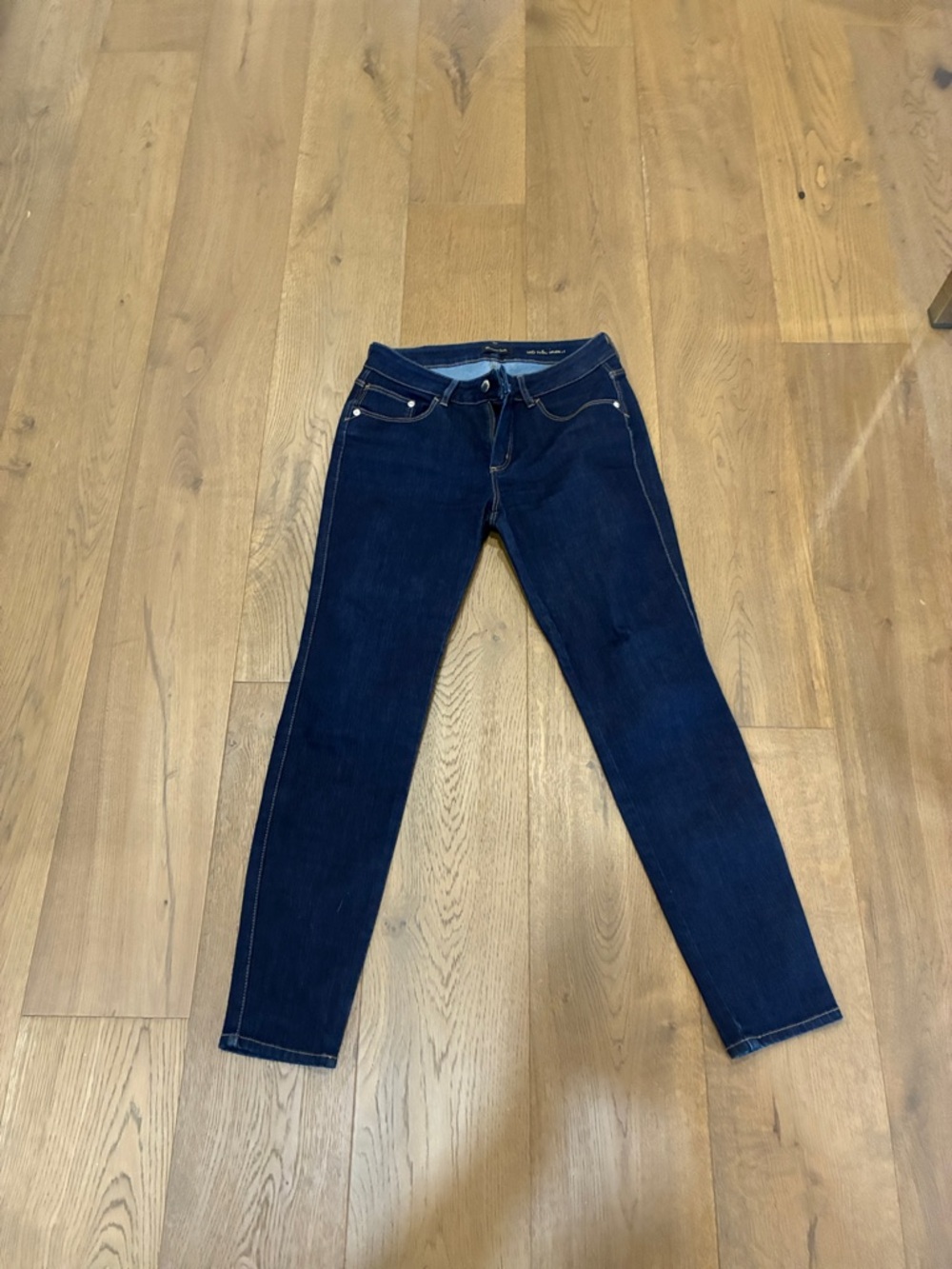 Massimo Dutti Dark Blue Skinny Jeans